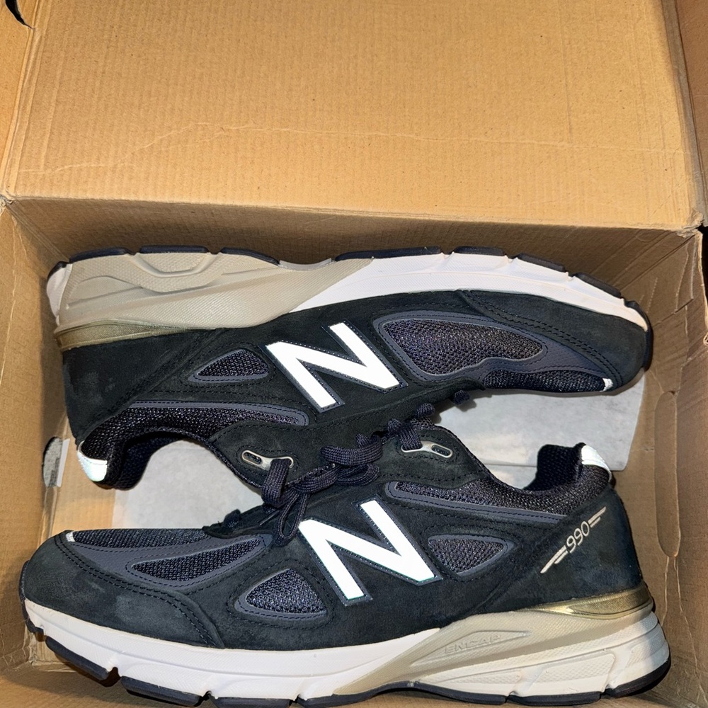 New Balance 990 V4 Men's Navy Sneakers